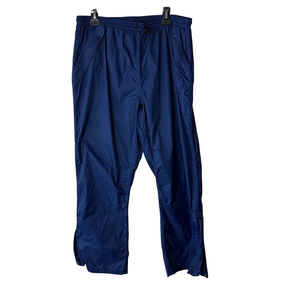 Acuity‎ Mens Large Navy Nylon Wind Pants Zip Ankle Gorpcore Outdoor Athletic L
